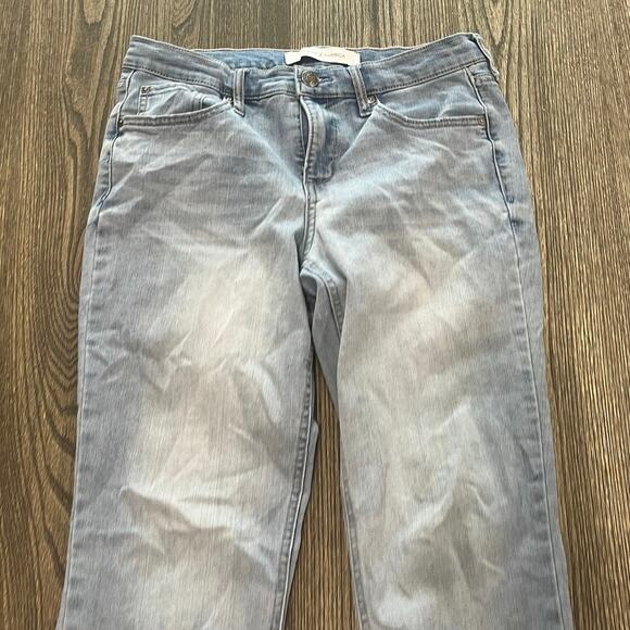 Vintage X American Weekend Crop Jeans Mid Rise Denim Light Wash Blue Size 4/27 - Picture 3 of 12